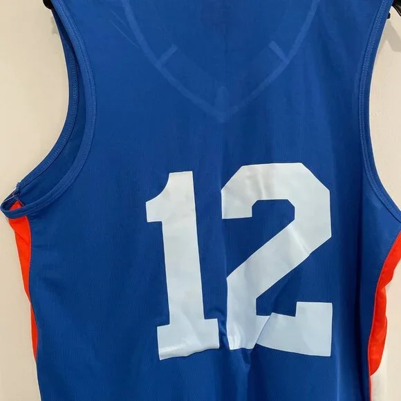 New York Knicks Blue w/ Orange NBA Jersey Size M - Picture 12 of 13